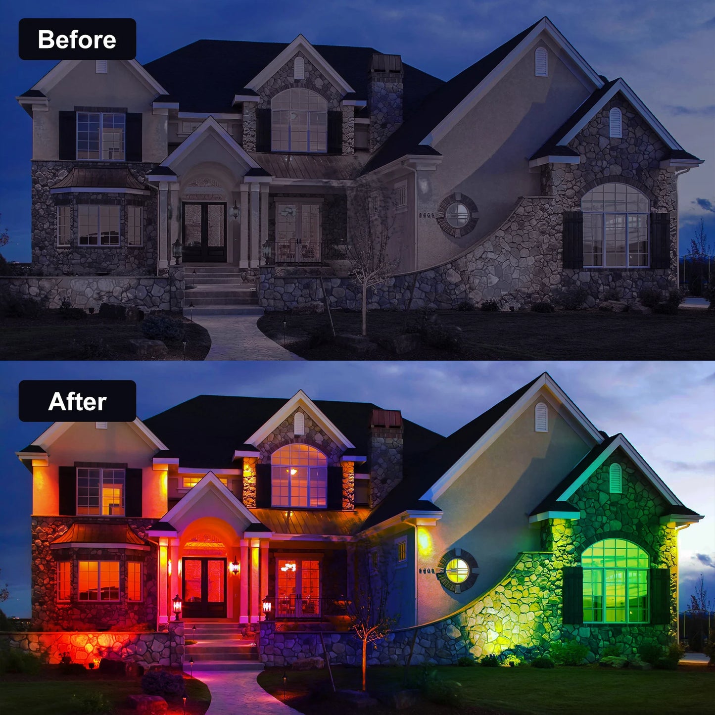 EcoShine Outdoor Solar Lamp Set – Illuminate Your Outdoors with Sustainable Elegance