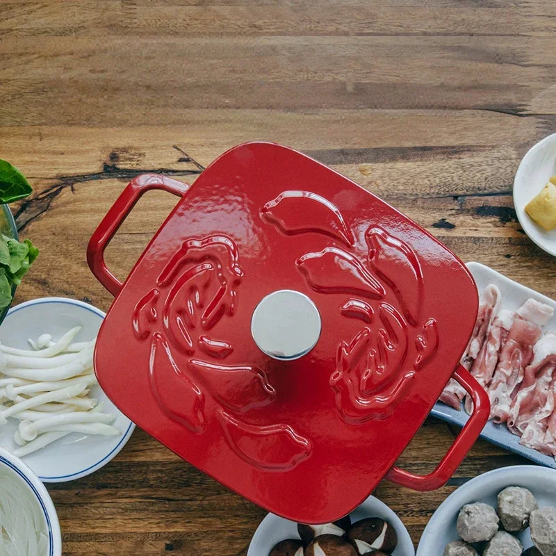 RubyFlame Premium Enamel Pot