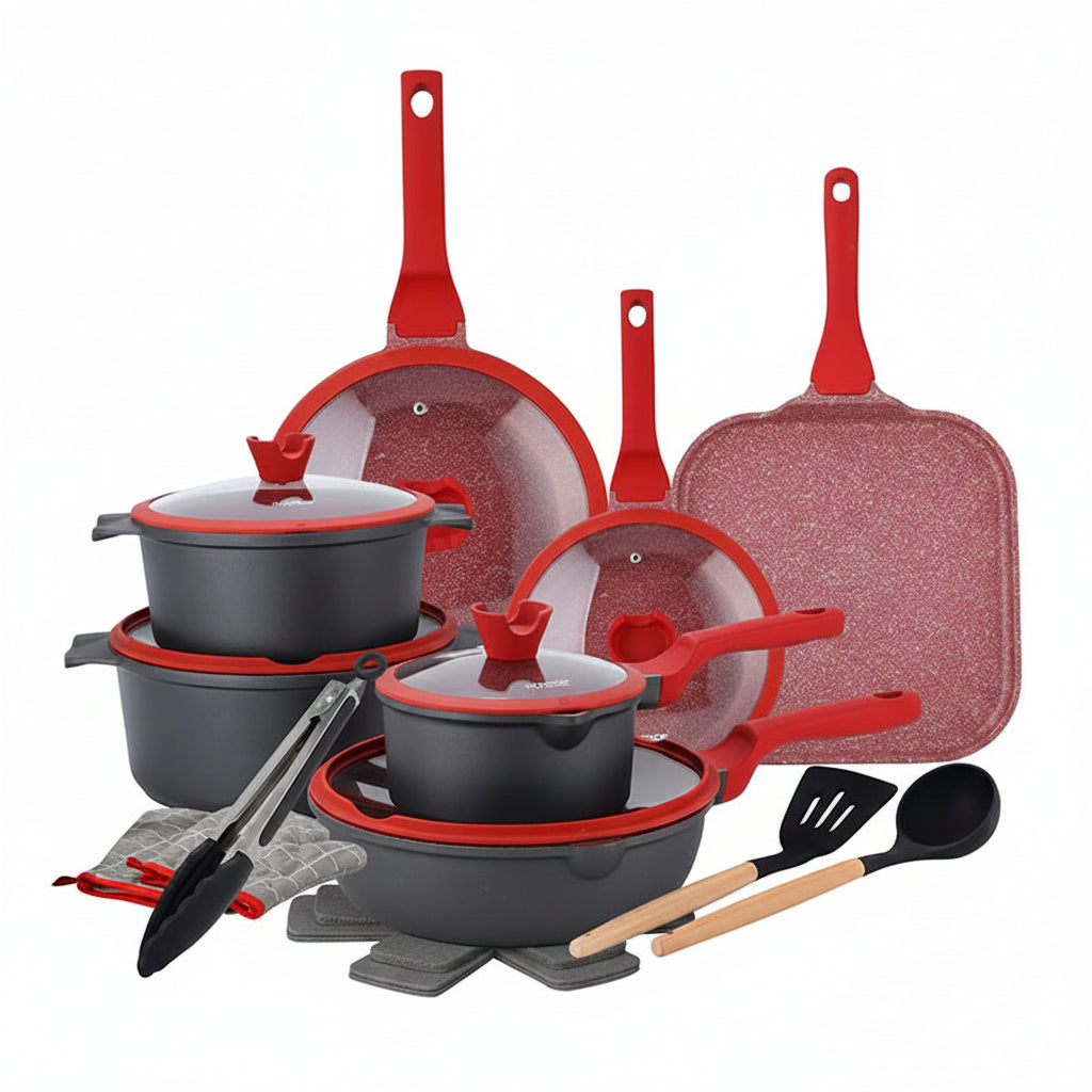 CeramiLux™ 21-Piece Pots &amp; Pans Set