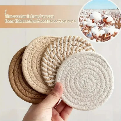 BohoWeave Cotton Coasters
