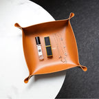 NordiLuxe™ Leather Valet Tray