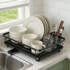 DishLuxe™ 2-Tier Dish Drying Rack
