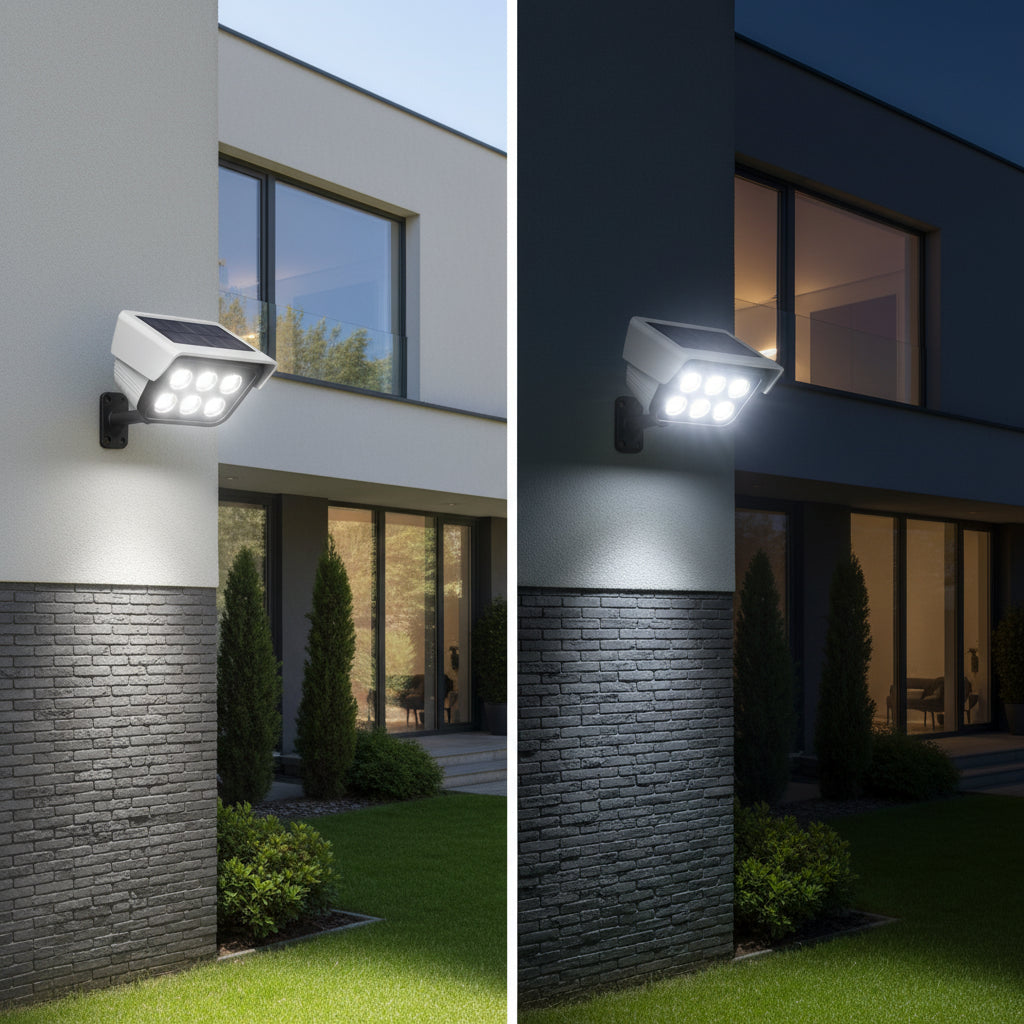 SecureGlow Solar Sensor Light – Smart Outdoor Protection with Powerful Illumination