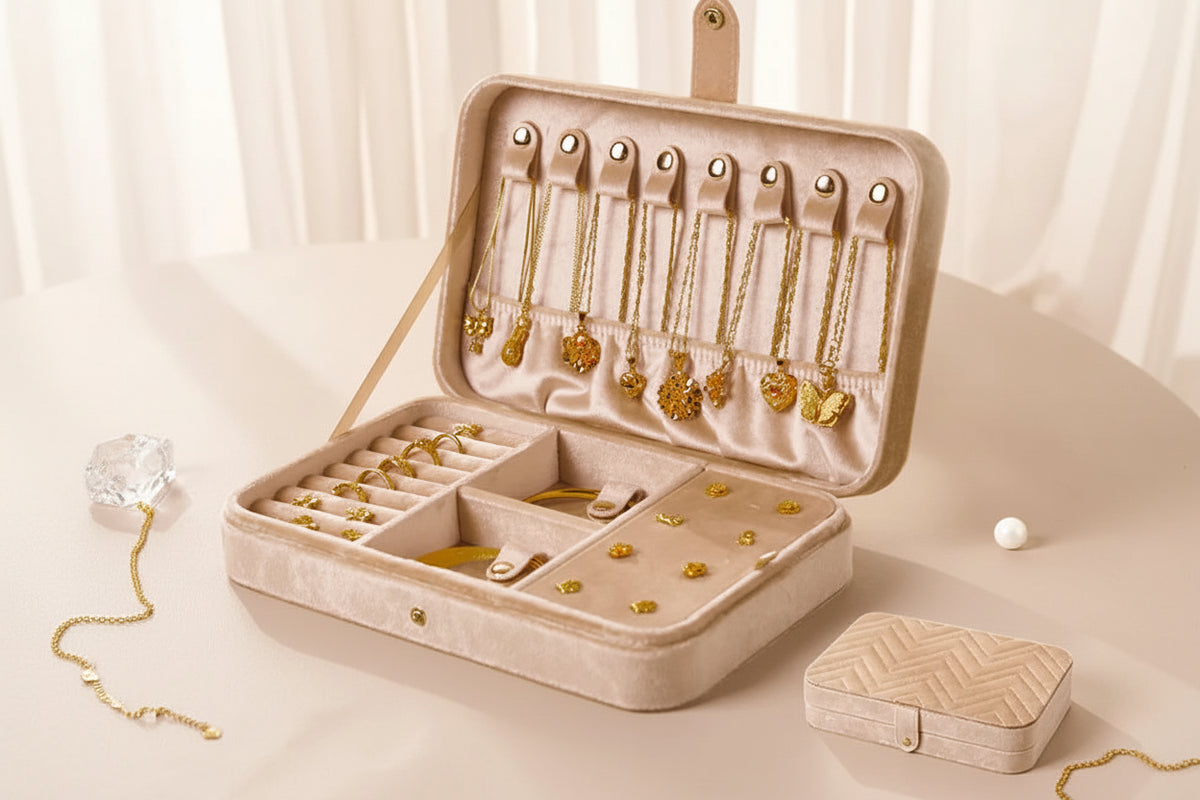 Caixa Organizadora de Joias VelvetLuxe™