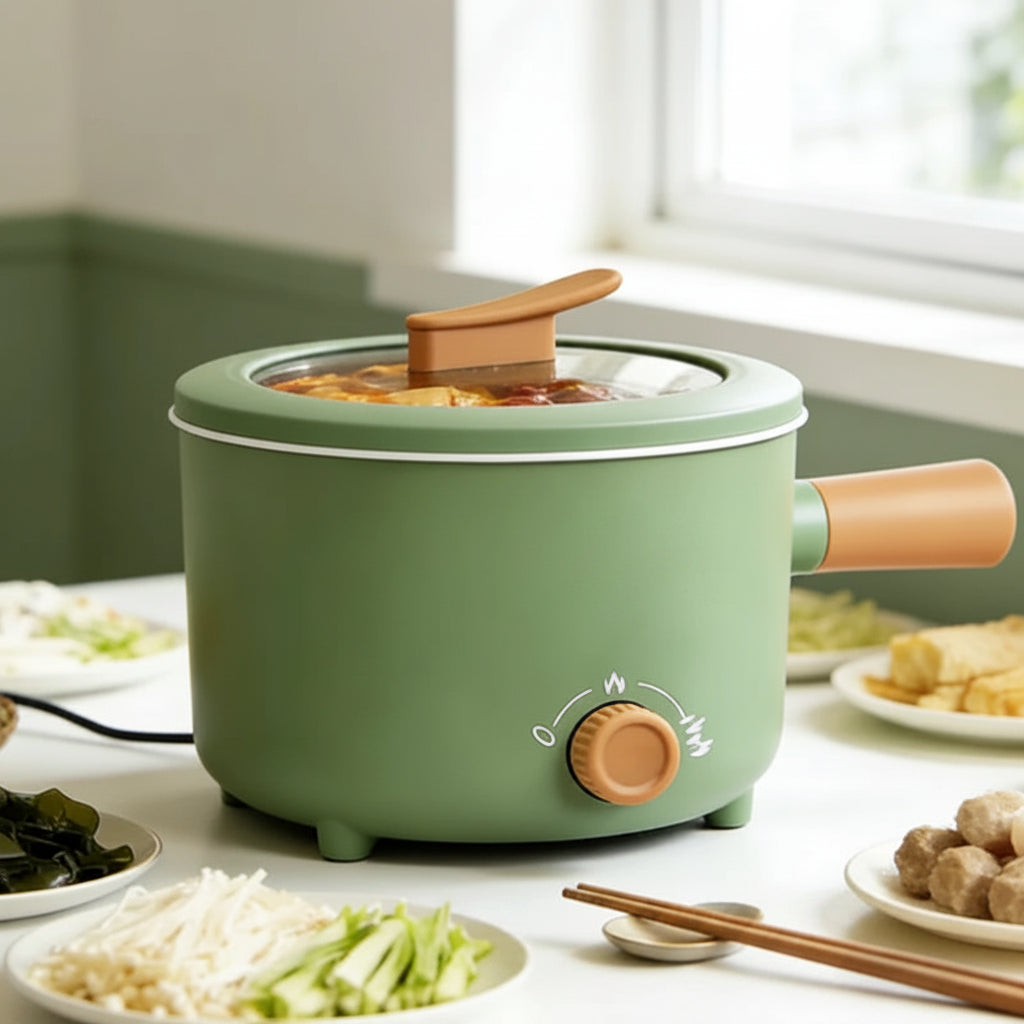 SoloNest 1.8L Non-Stick Mini Cooker – Compact Cooking Made Simp