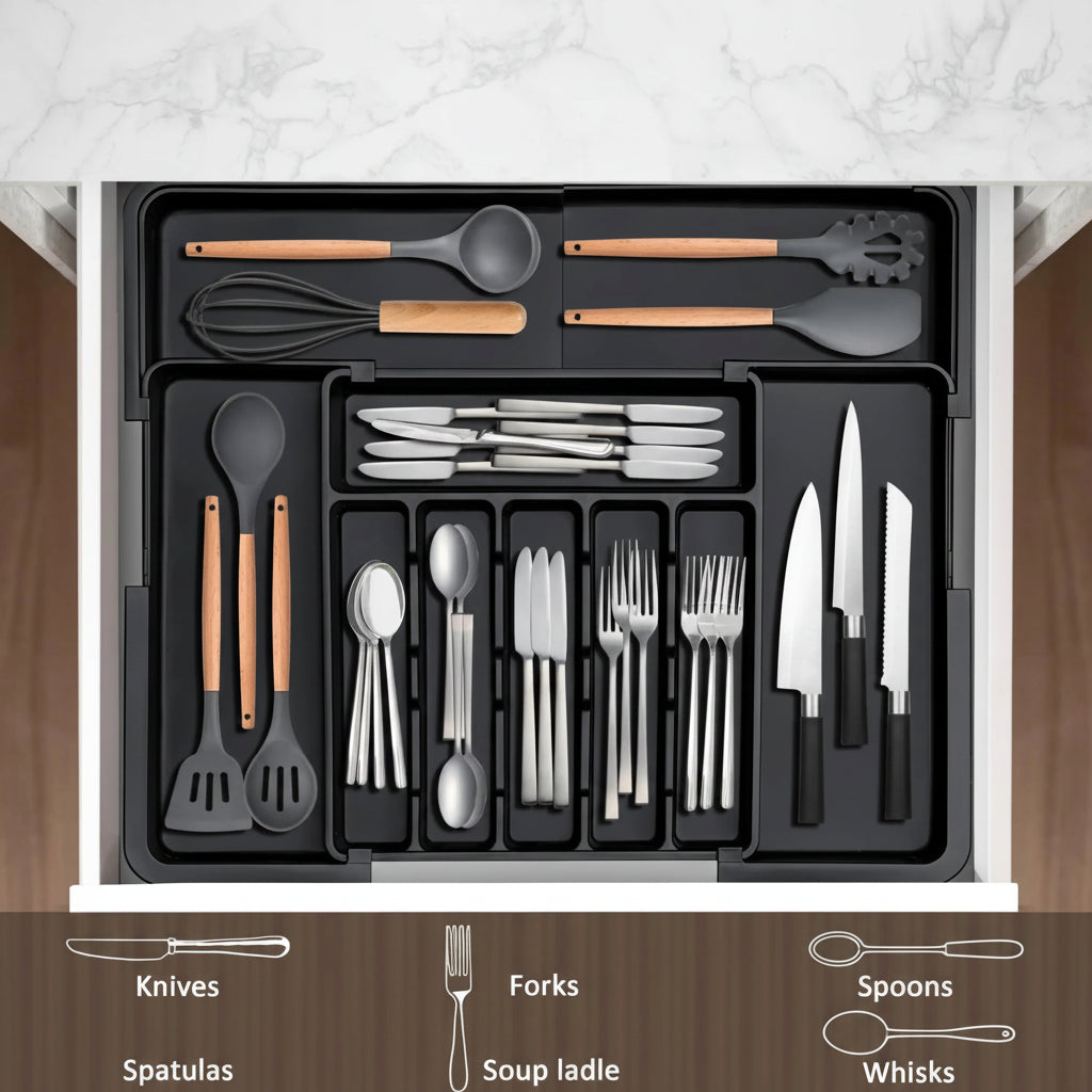 CutleryNest™ Expandable Drawer Organiser