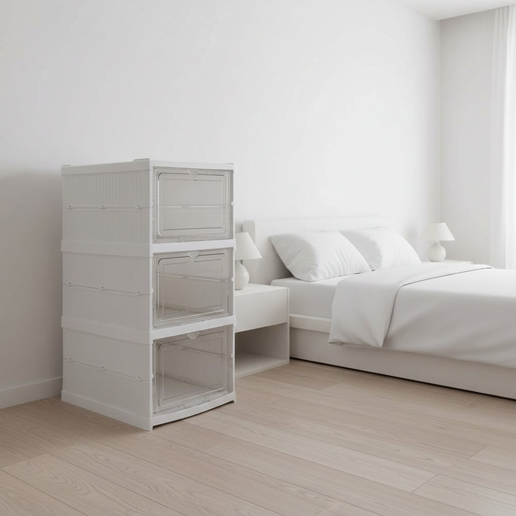DustGuard Transparent Shoe Organiser – Smart Storage for a Cleaner, More Stylish Home