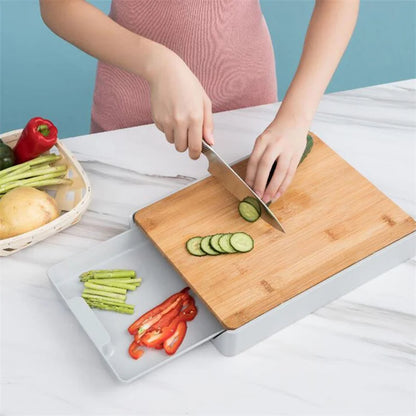 OrganiChef Multi-Drawer Board – Chop, Store & Simplify Your Kitchen