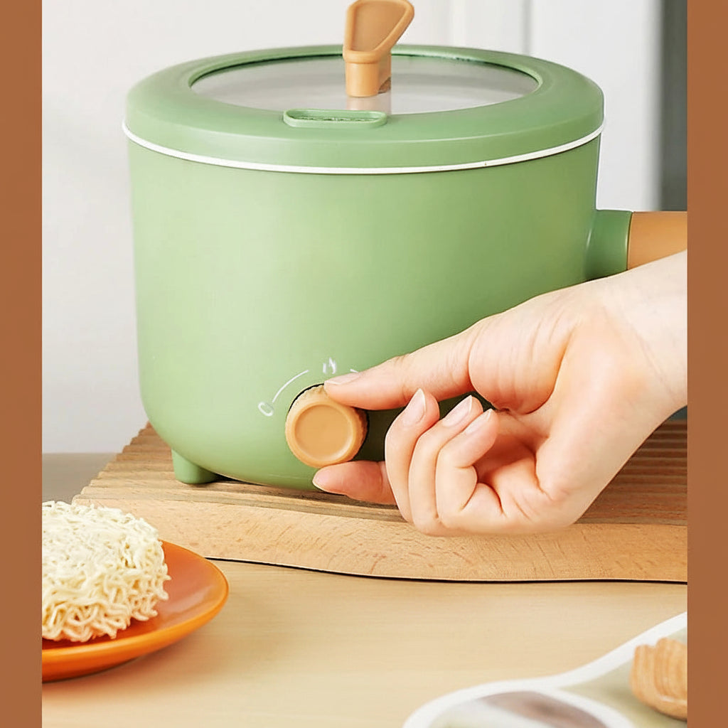 SoloNest 1.8L Non-Stick Mini Cooker – Compact Cooking Made Simp