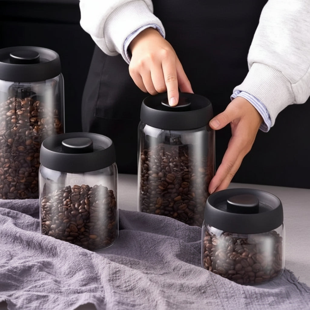 FreshSeal Coffee Bean Canister – Keep Every Bean Fresh, Aromatic &amp; Full of Flavour Megarb