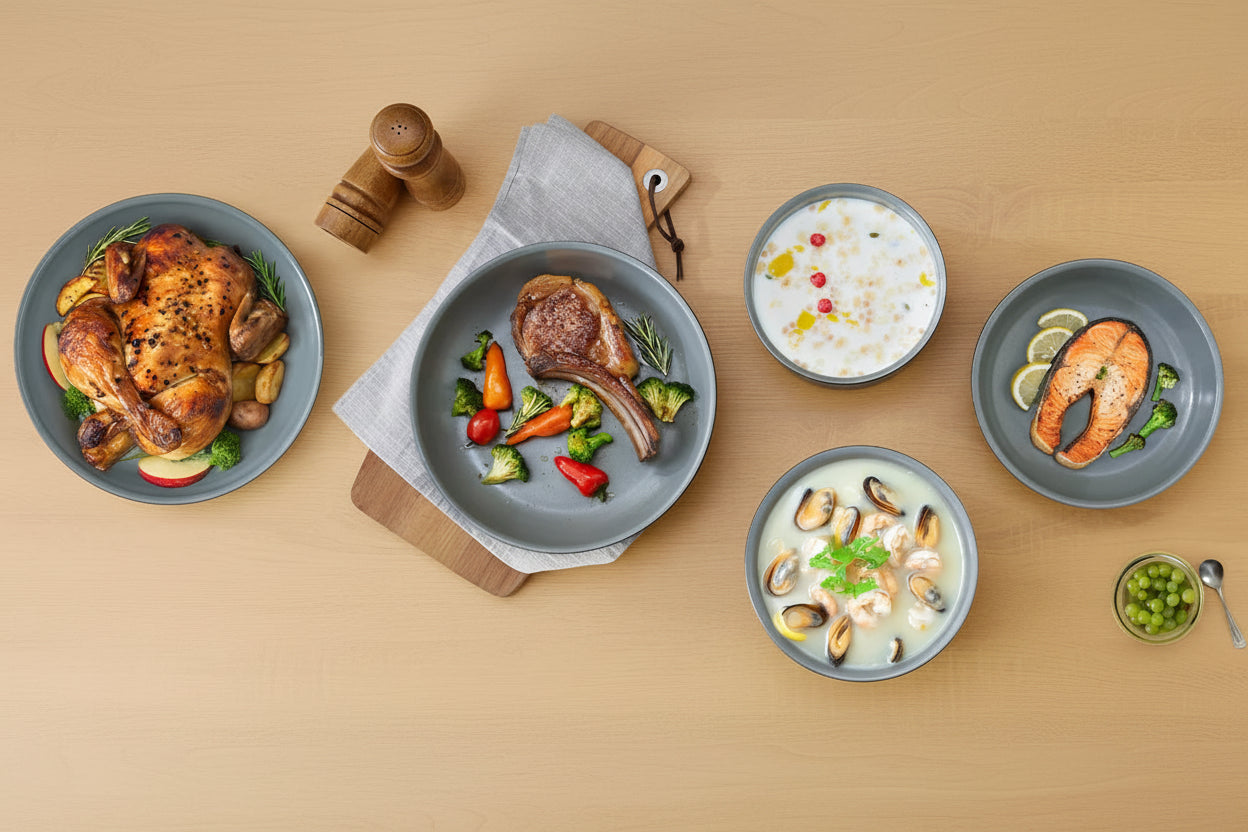 CeramiFlex Detachable Cookware Set – Smart Space-Saving Cooking with Premium Ceramic Performance