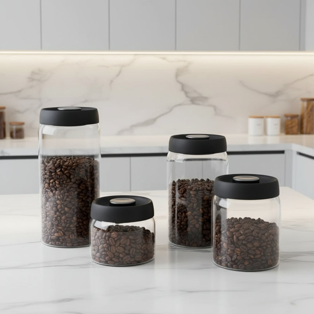FreshSeal Coffee Bean Canister – Keep Every Bean Fresh, Aromatic &amp; Full of Flavour Megarb